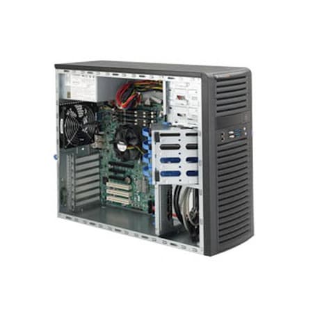Supermicro SuperChassis 500W Mid-Tower Server Chassis (Black), CSE-732D4F-500B CSE-732D4F-500B